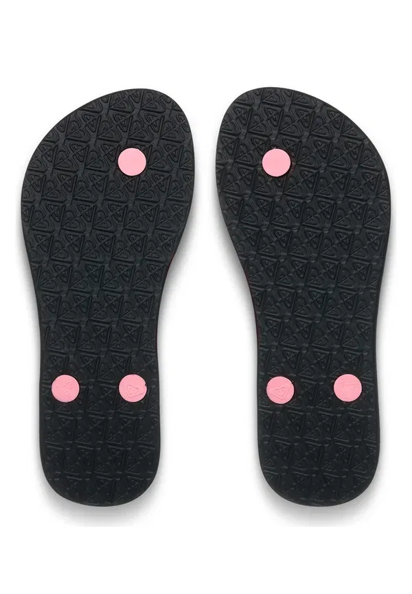 Сандалии с открытым носком Roxy Viva Stamp, Pink Black, черный/розовый — фото 4