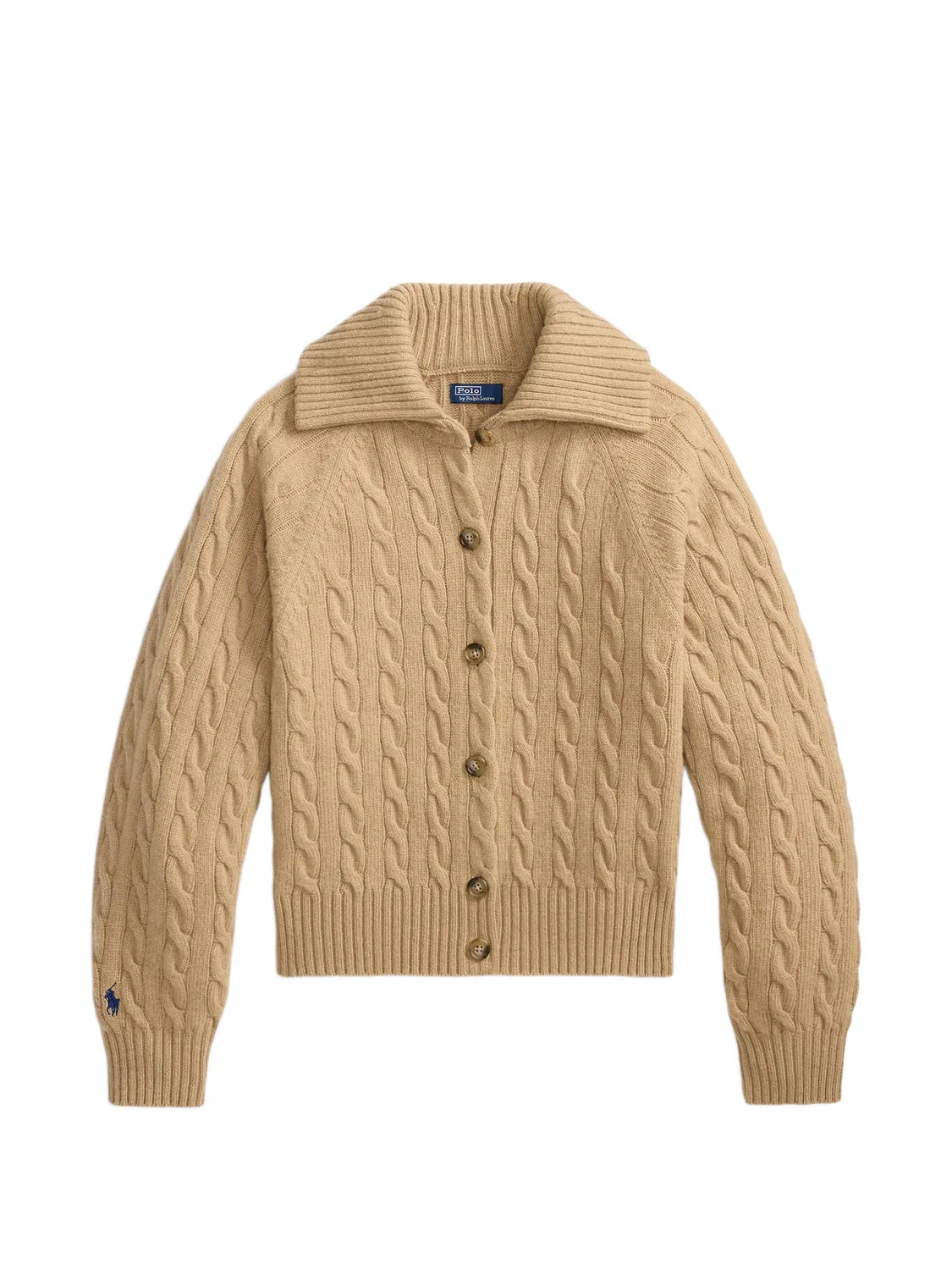 Polo Ralph Lauren Кардиган-жакет в кабельной вязке Нейтральные