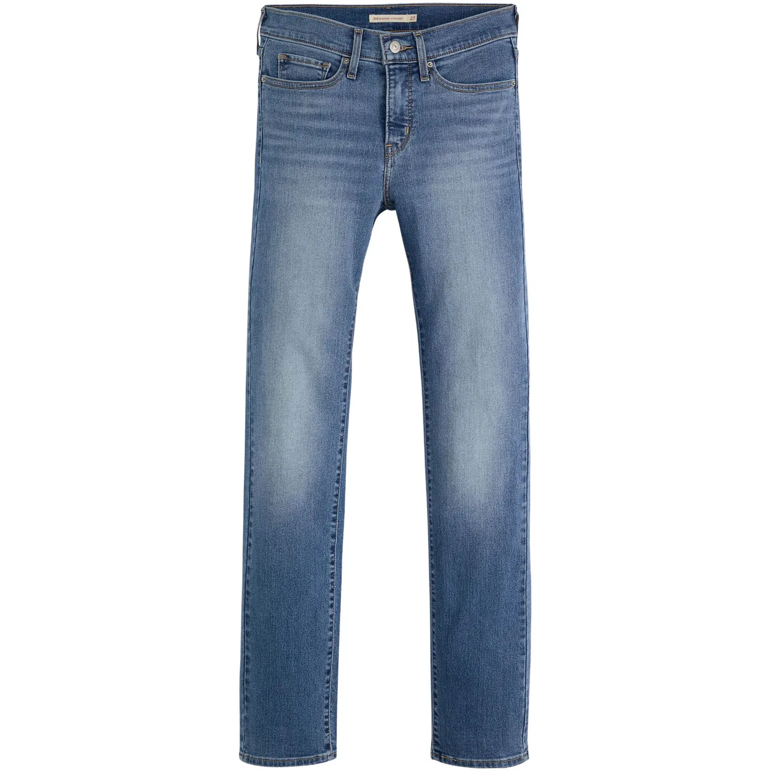 Женские прямые джинсы с эффектом shaping Levi's, Eternal Indigo Mid — фото 4