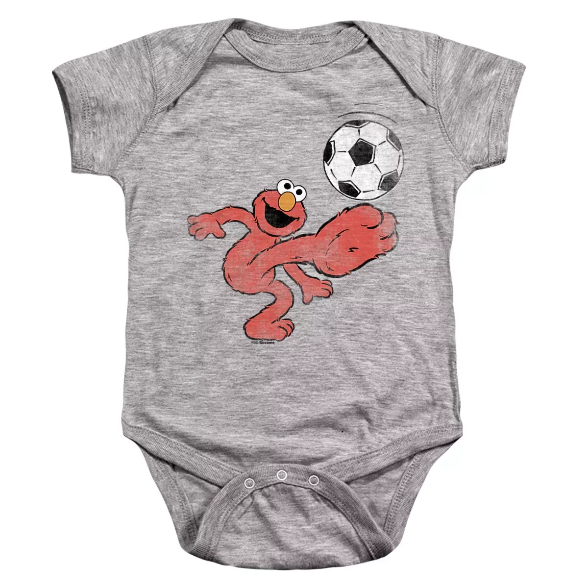 Детское боди с коротким рукавом Sesame Street, Athletic Heather