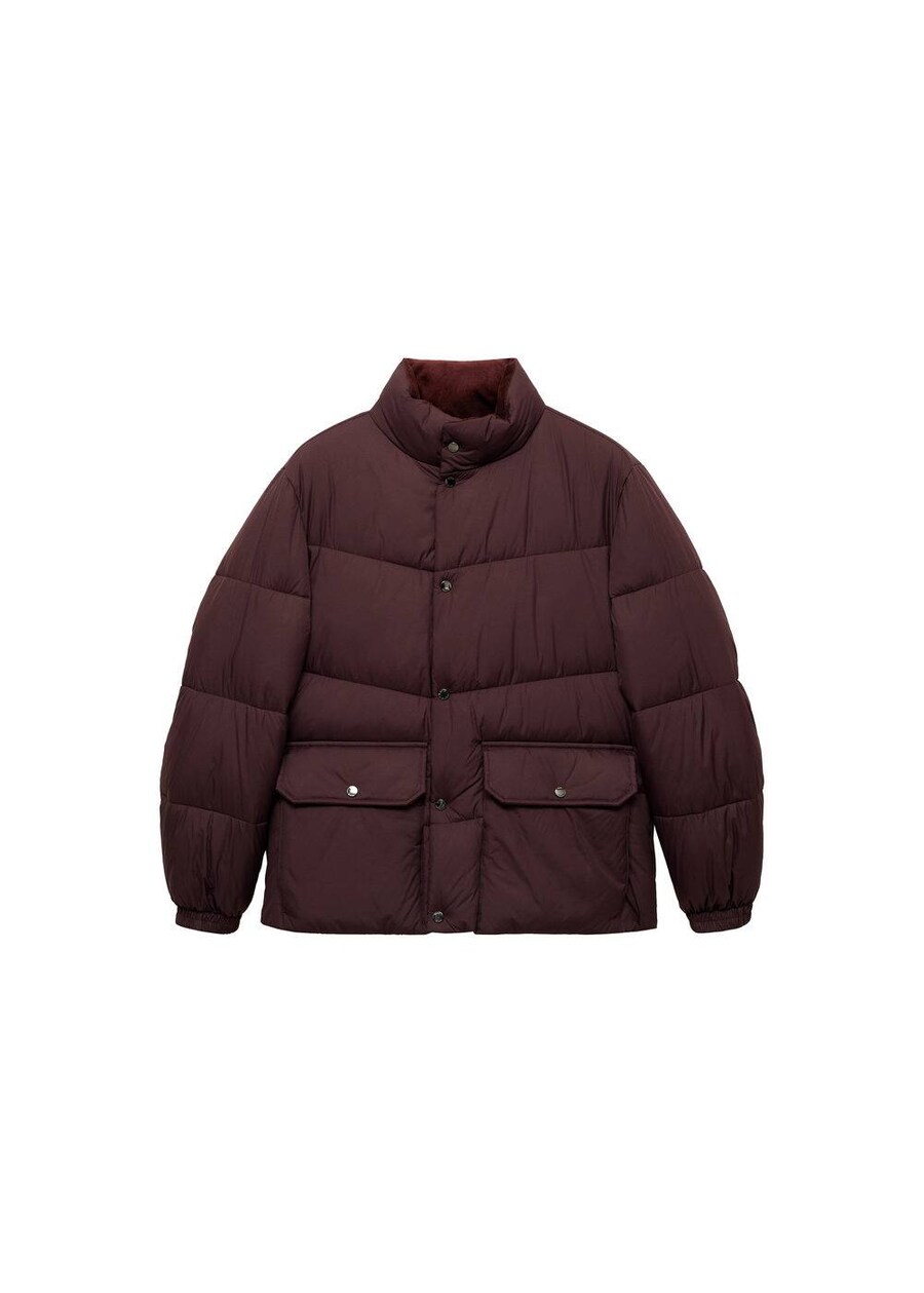 

Зимняя куртка MANGO MAN Anorak, цвет Ruby red
