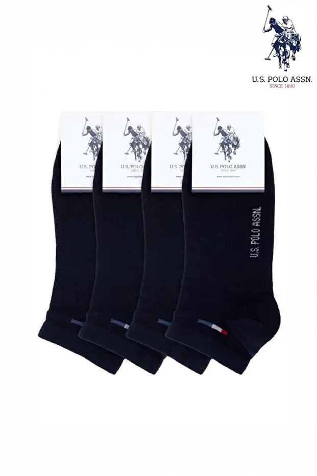 Женские носки-пинетки хлопковые 4 пары U.S. Polo Assn., Navy2