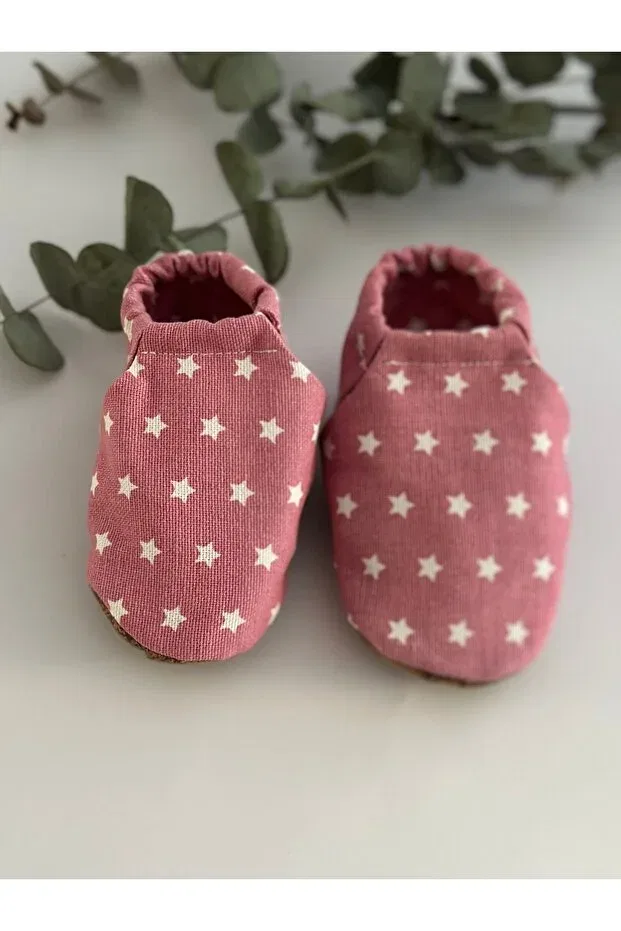 Детские пинетки-тапочки с геометрическим принтом Baby, Colored — фото 2