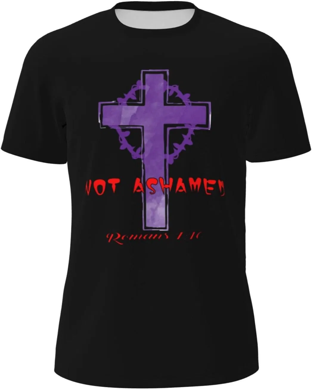 Мужская сетчатая футболка быстросохнущая Regular Fit, Religious Christian Faith Jesus5 — фото 2