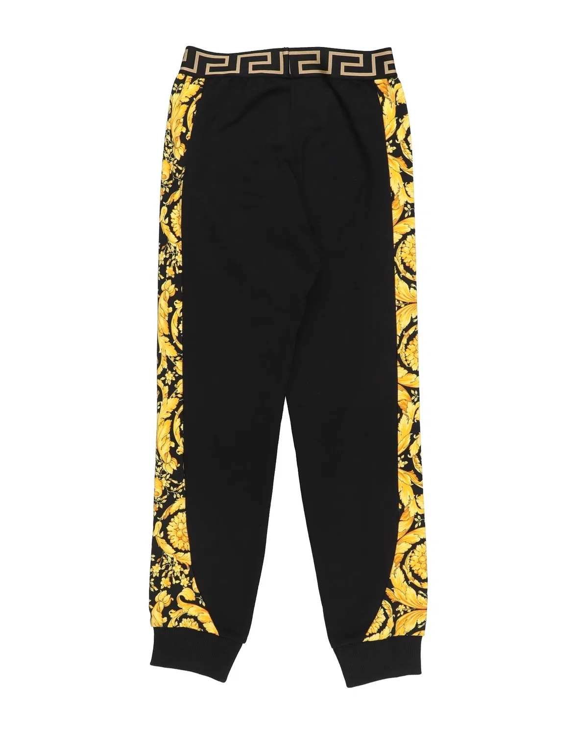Детские брюки из французского терри с принтом Versace Young, черный — фото 2