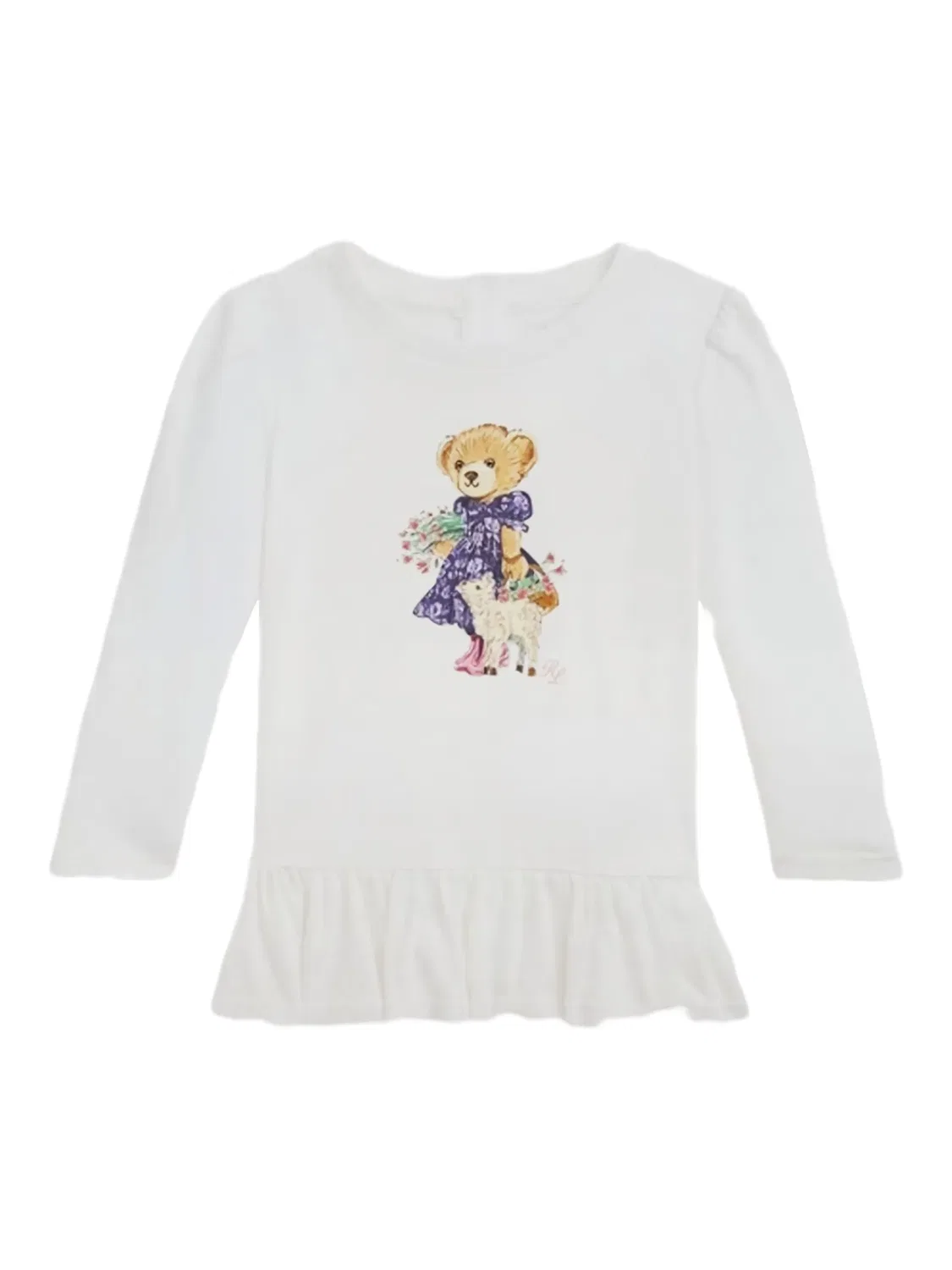 Футболка с мотивом медведя Polo Ralph Lauren, белый