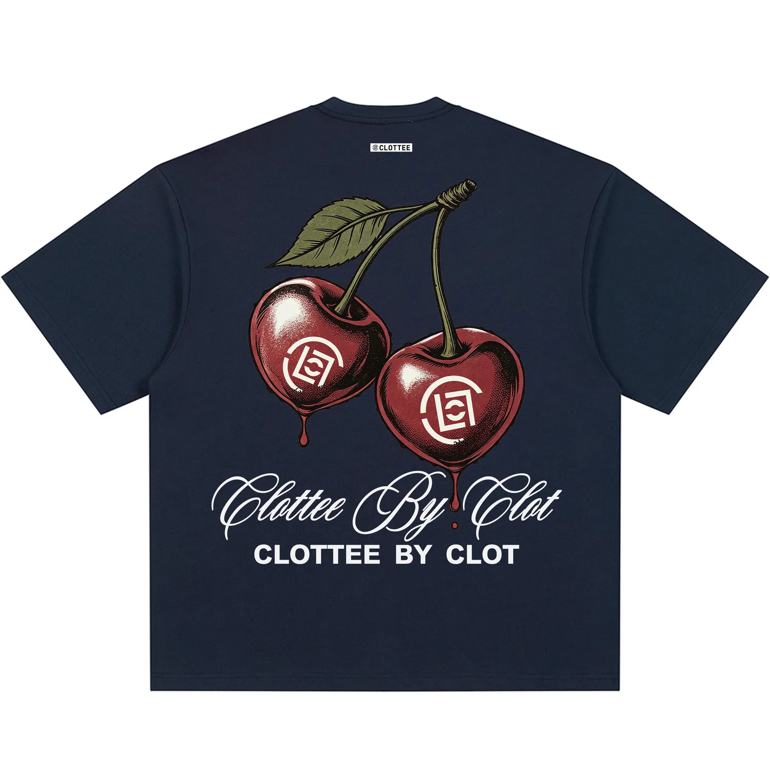 Детская футболка с круглым вырезом, средняя посадка, унисекс, CLOT, Navy Blue