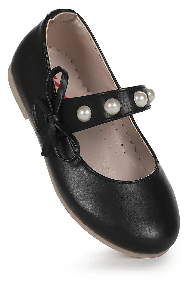 Детские балетки для девочек из искусственной кожи Kiko Kids, Black