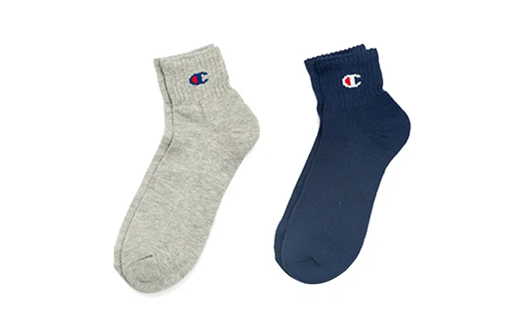 Детские носки с длинным голенищем, комплект из 3 пар, Champion, Dark Blue/Black — фото 3