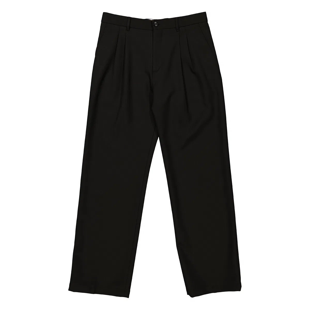 Брюки свободного кроя из шерстяной ткани с широкими штанинами Burberry, Black