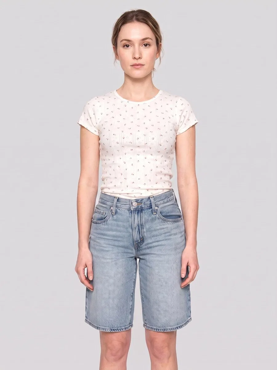 Шорты LEVI'S Baggy Jeans 'Baggy Dad Jort' синего цвета — фото 2