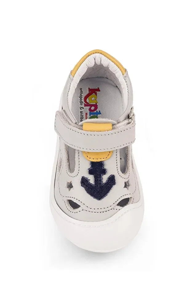 Детские туфли для мальчиков с ортопедической подошвой Kaptan Junior, Gray — фото 3