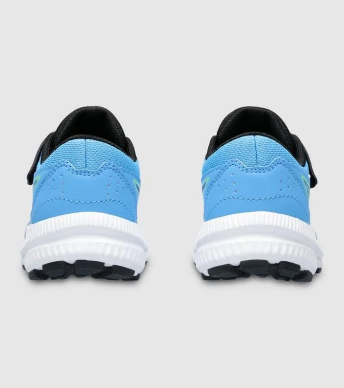 Детские кроссовки для мальчиков с липучкой Contend 8 Ps ASICS, Waterscape Black — фото 2