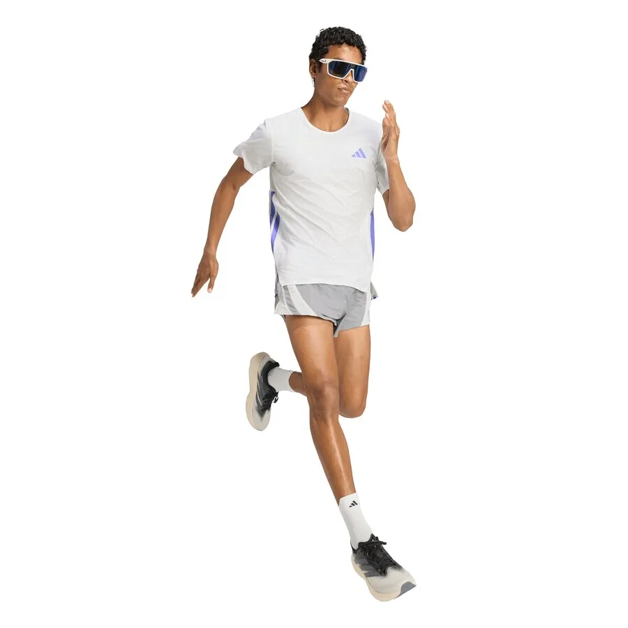 Спортивная футболка ADIDAS PERFORMANCE Performance Shirt 'ADIZERO' белого цвета — фото 4