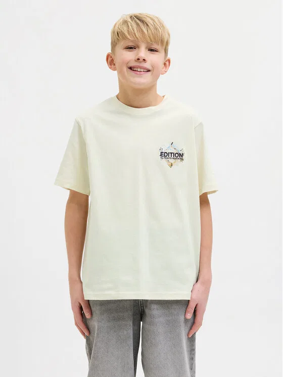 Футболка loose fit Dynamic Dust Jack & Jones Junior, желтый