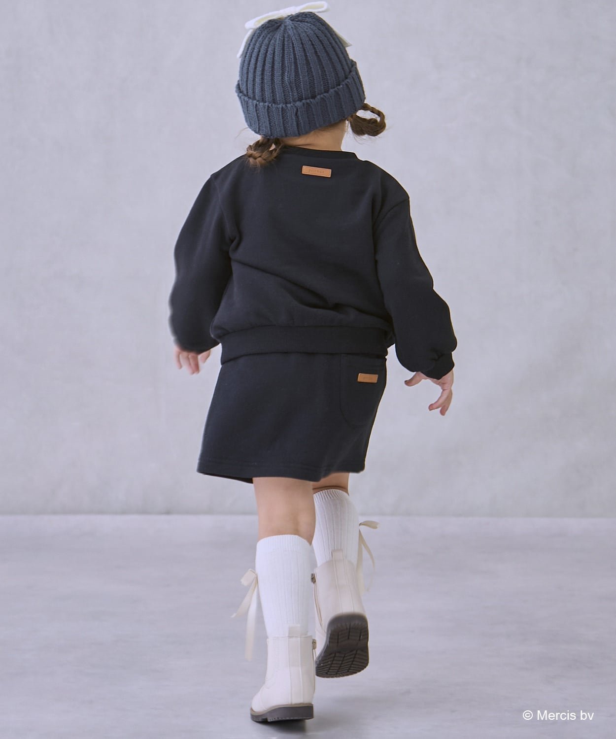 Юбка и брюки с вышивкой в виде цветов Petit main, Light Pink — фото 2