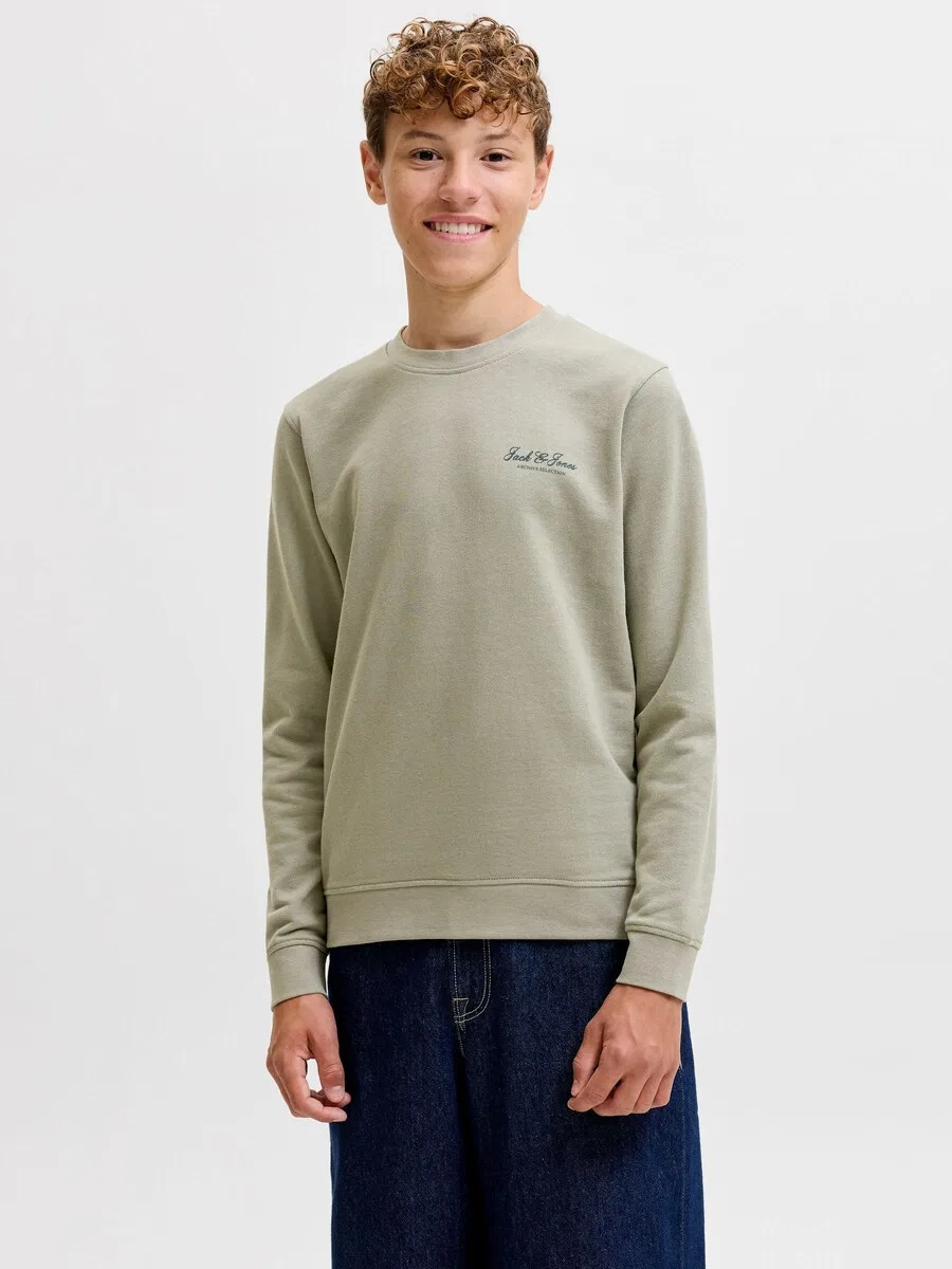 Детская толстовка 'JJEArchive' цвета хаки Jack & Jones Junior — фото 2