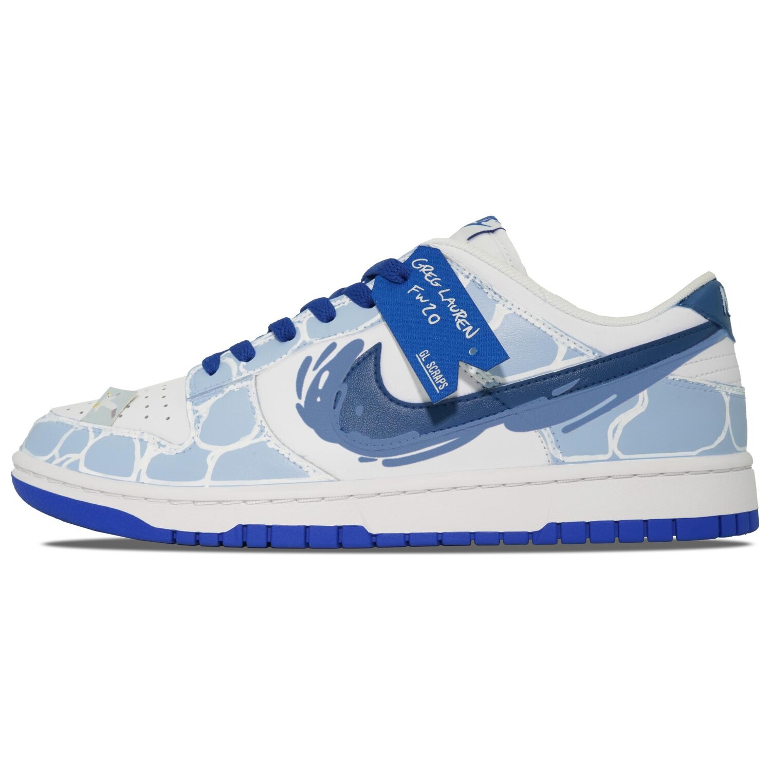 

Кроссовки Nike Dunk Skateboarding Shoes Men Low-top Blue, синий