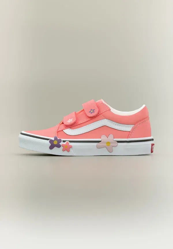 Кроссовки с принтом Old skool flower Vans, Sunset Blush Pink, розовый