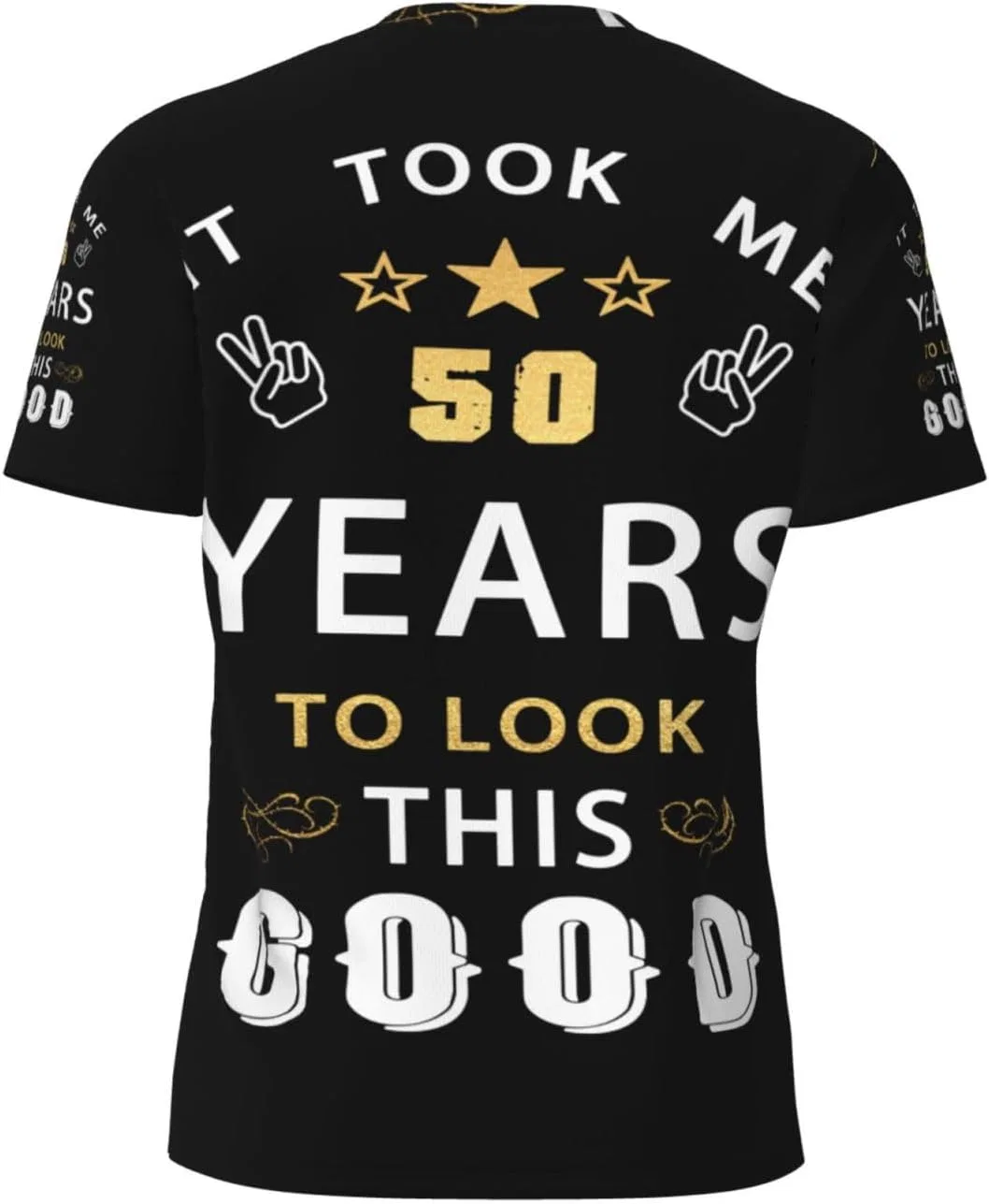 Мужская быстросохнущая футболка из сетки Classic, Happy 50th Birthday — фото 2