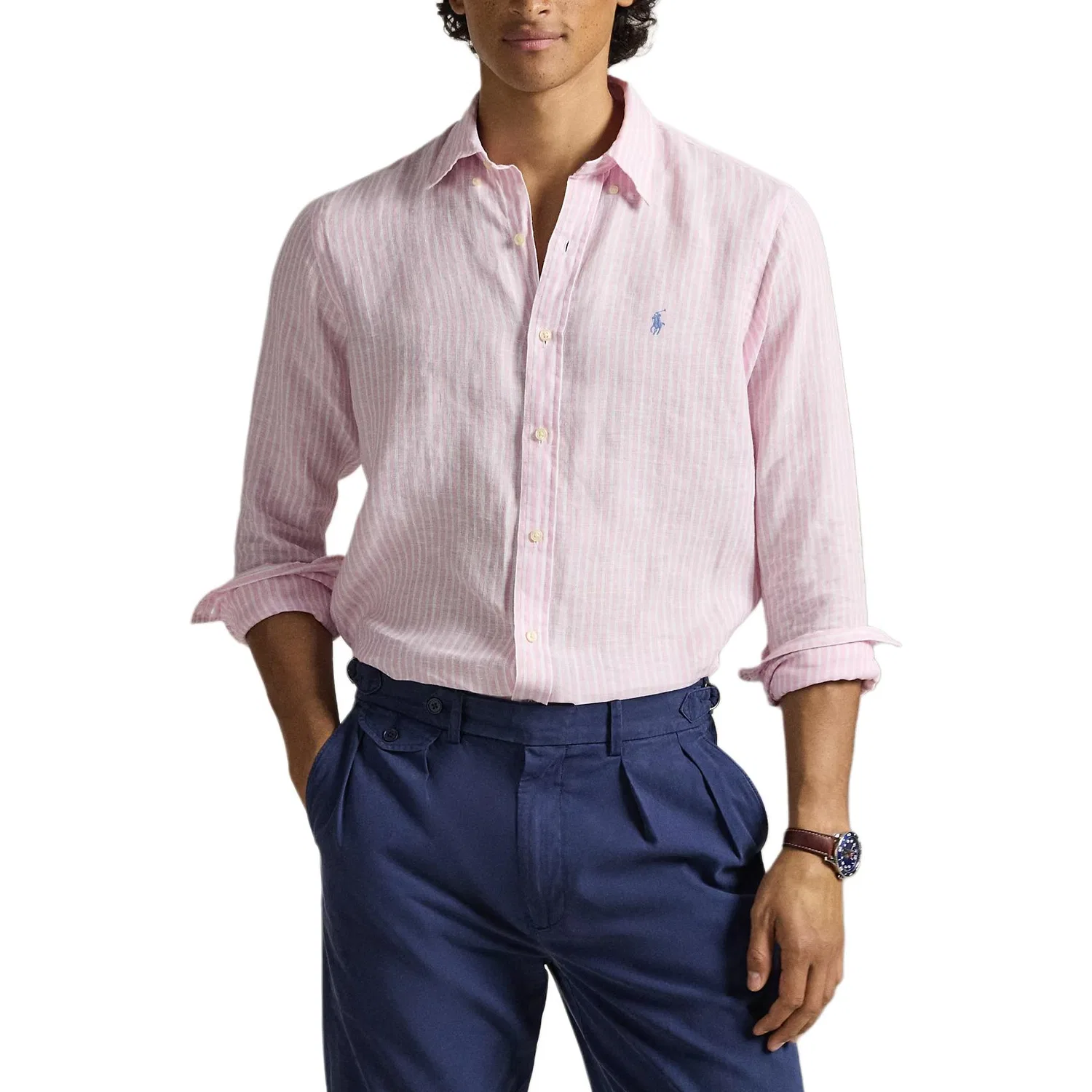 Мужская рубашка с воротником Polo Ralph Lauren, Pink