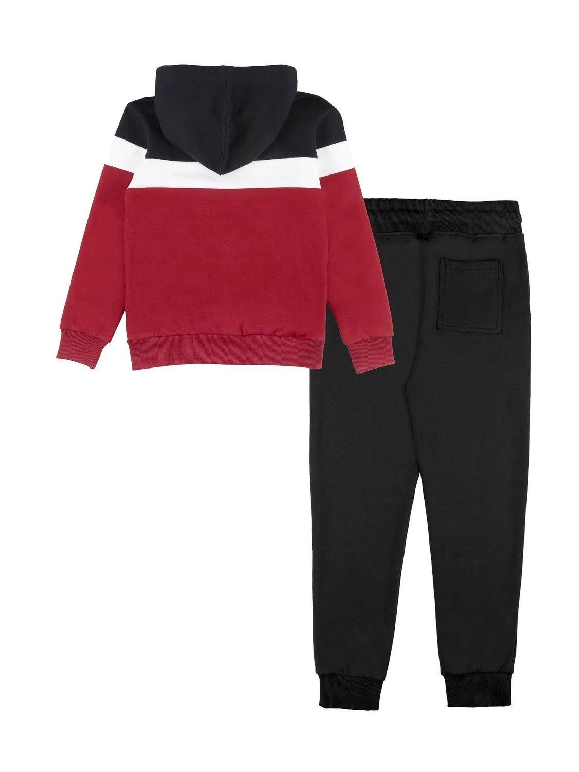 Детский спортивный костюм с капюшоном Color Block Leone 1947 Apparel, Schwarz — фото 2