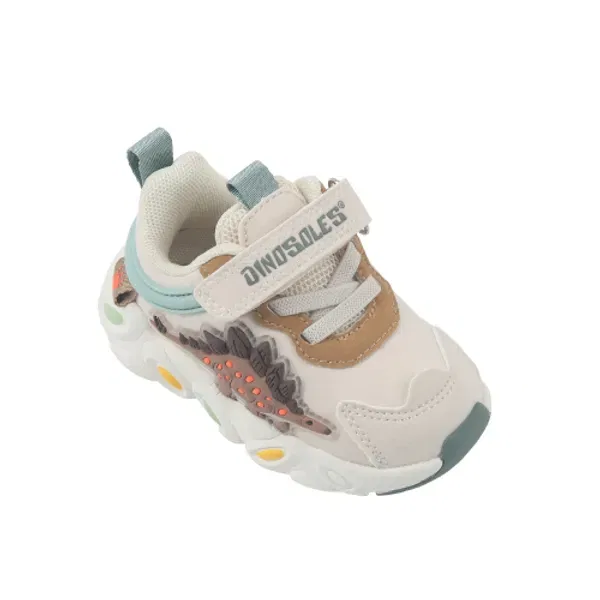 Кроссовки детские Stego Vesta, Dinosoles, бежевый