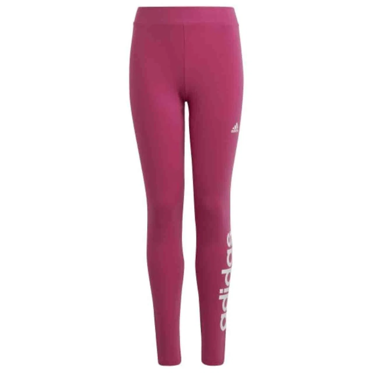 Детские леггинсы хлопковые Linear Logo Cotton Tights Adidas, Rosa Burgunderrot Lila