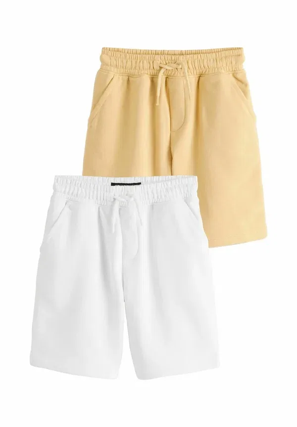 Комплект брюк спортивных, 2 шт, хлопок, Next, Yellow/White, белый/желтый