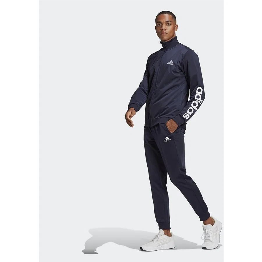 Спортивный костюм из полиэстера adidas Tracksuit Lin TR TT TS, Темно-синий — фото 4