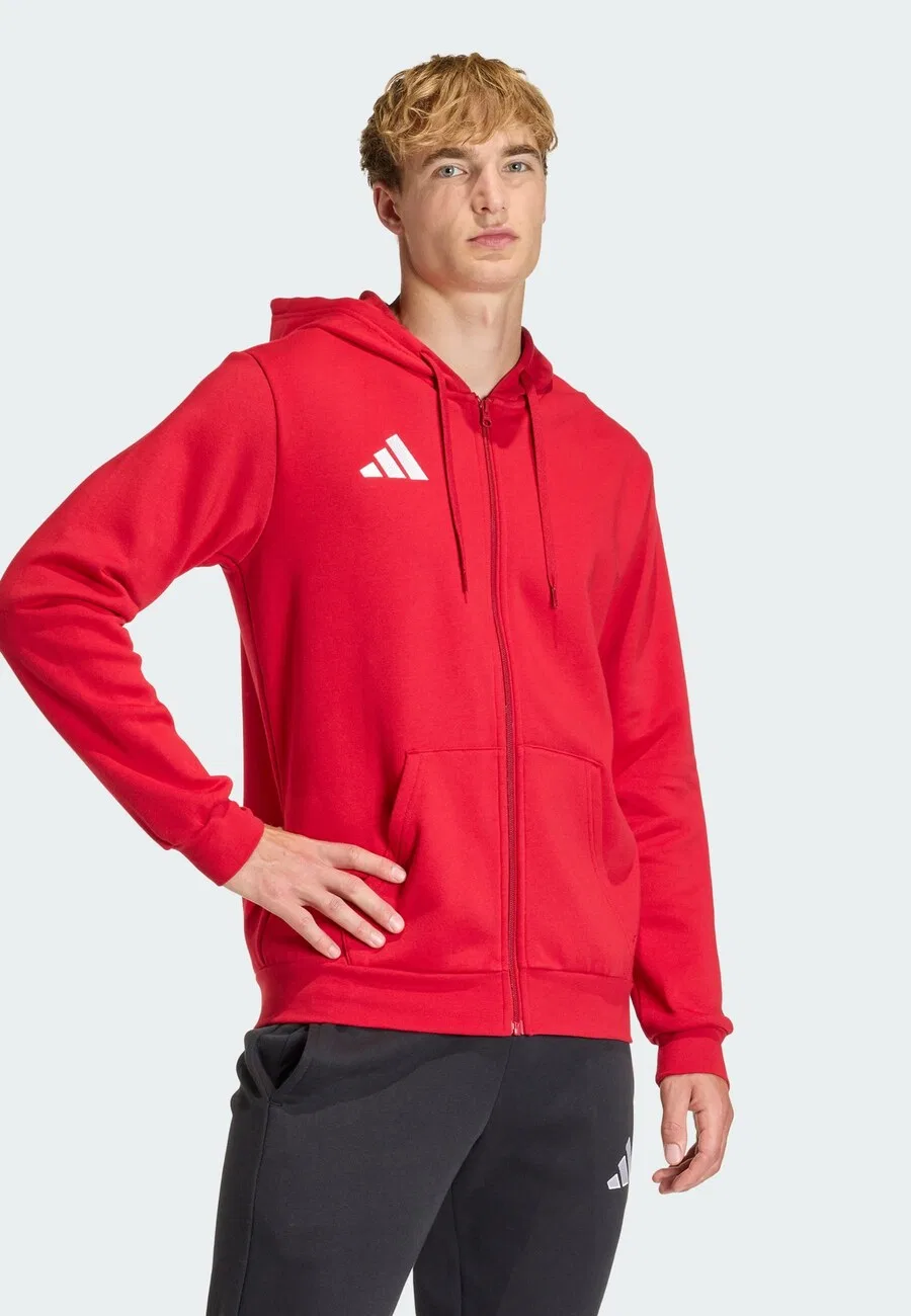 Толстовка на молнии ADIDAS PERFORMANCE Athletic 'Entrada26' в кроваво-красном цвете — фото 2