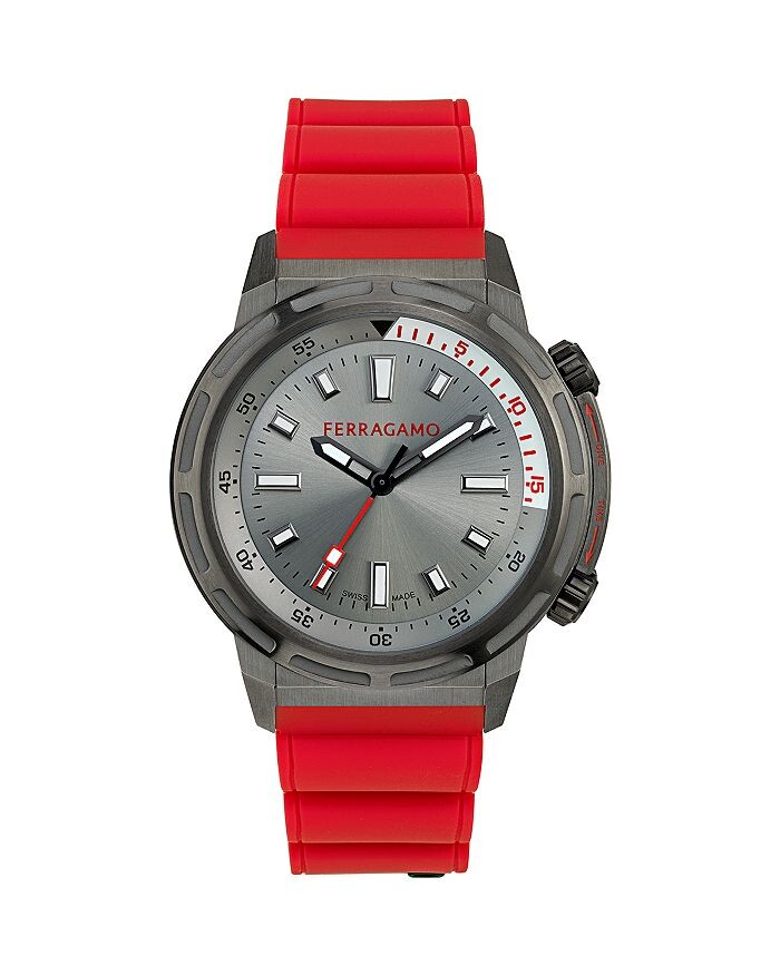 

Спортивные часы Ferragamo, 46 ​​мм, серый