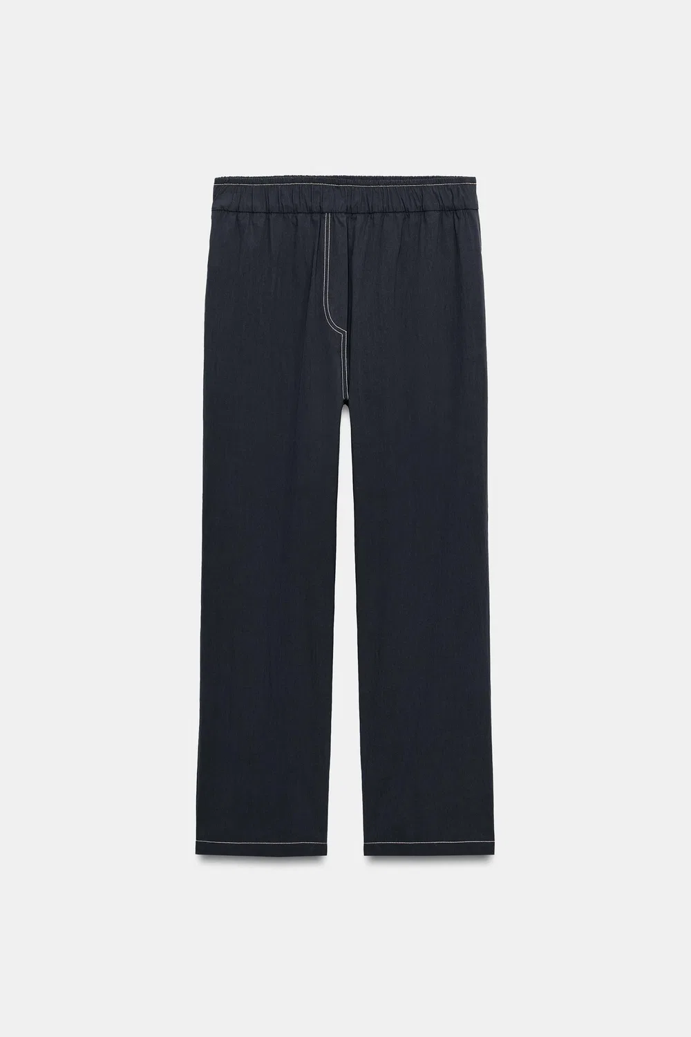 Брюки с декоративной строчкой из коллекции ZW ZARA, Blue/Grey — фото 4