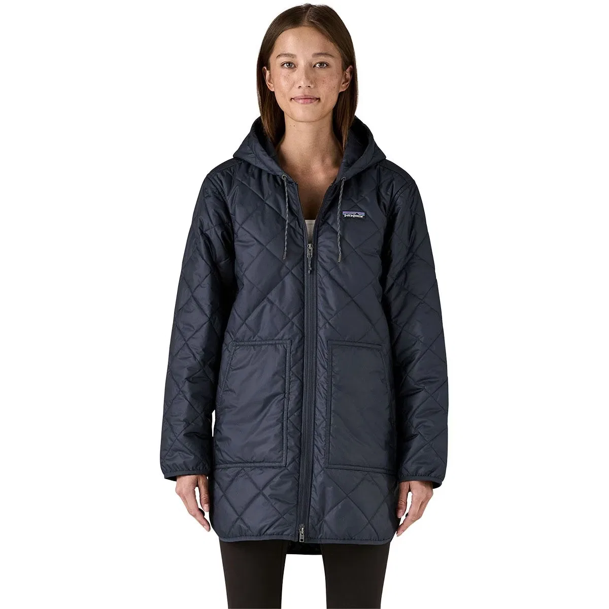 Женское пальто Diamond Quilted Parka Patagonia, Sunken Blue