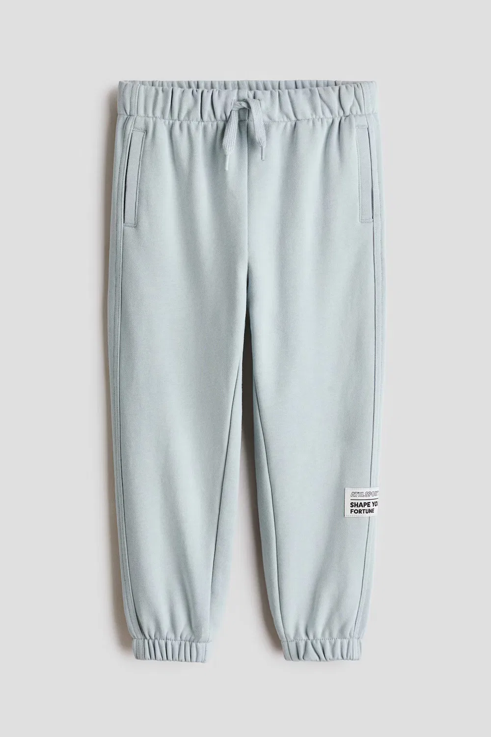 Спортивные штаны из хлопка, изготовленные из трикотажа H&M, Blasstürkis