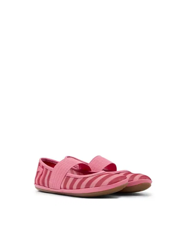 Балетки детские Camper right leather flats, натуральная кожа, розовый