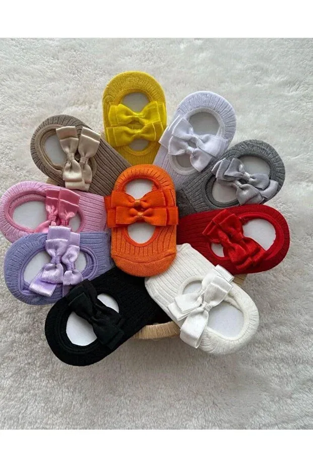 Детские носки для девочек с бантиком Babette Socks Bsr Store, Colored — фото 3