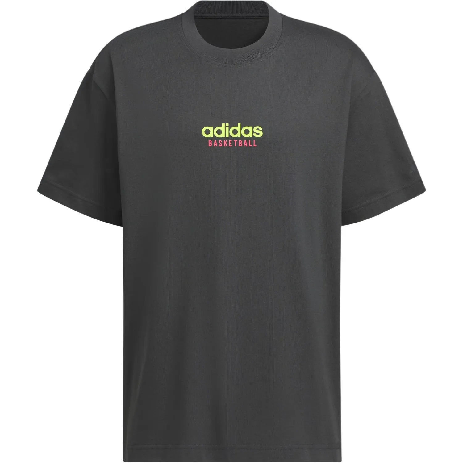 Adidas Футболка с принтом мужская carbon black