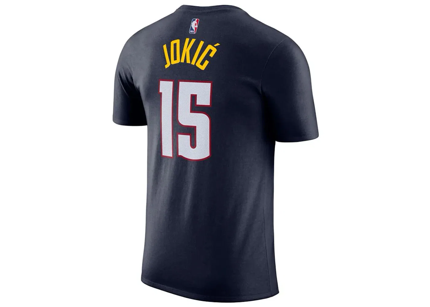 Мужская футболка с принтом Nike NBA Denver Nuggets Nikola Jokic, Dark Blue — фото 2