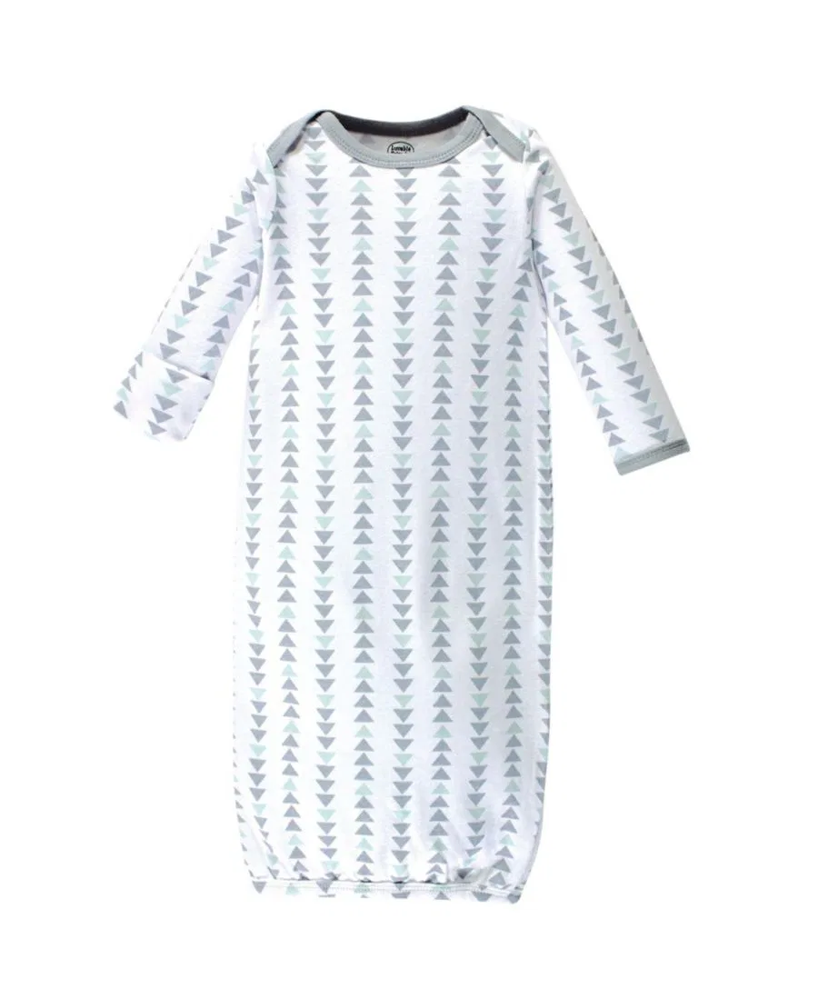 Комплект из 3 ночных рубашек Breathable Cotton Sleepwear Wraps Luvable Friends, Boy Feathers — фото 3