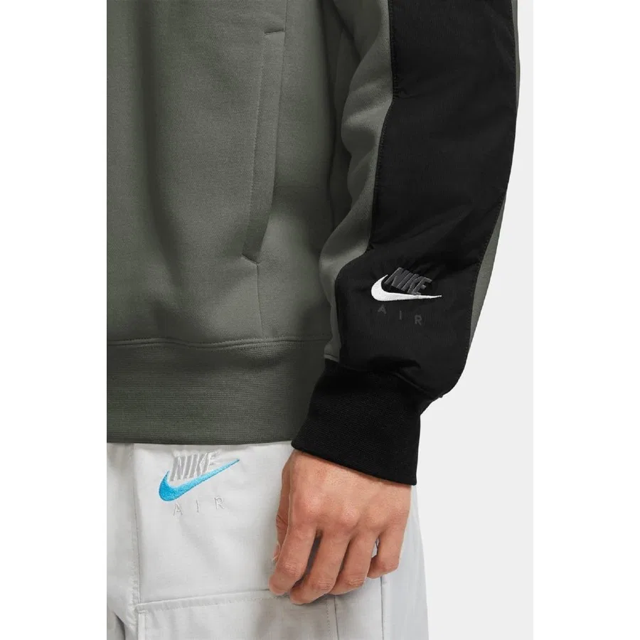 Худи Nike Dri-FIT Swoosh с капюшоном и принтом, Черный — фото 4