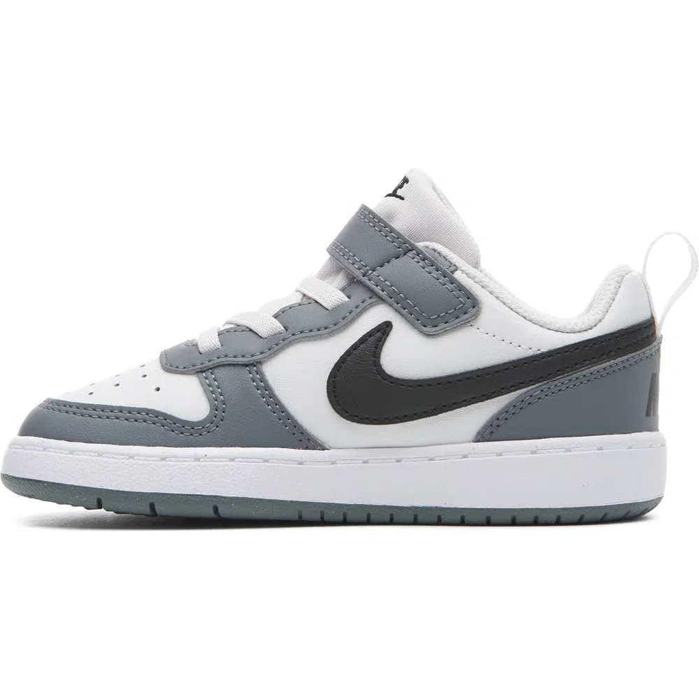 Детские кроссовки Kids' court borough low recraft для малышей Nike, Grey/White/Black — фото 3