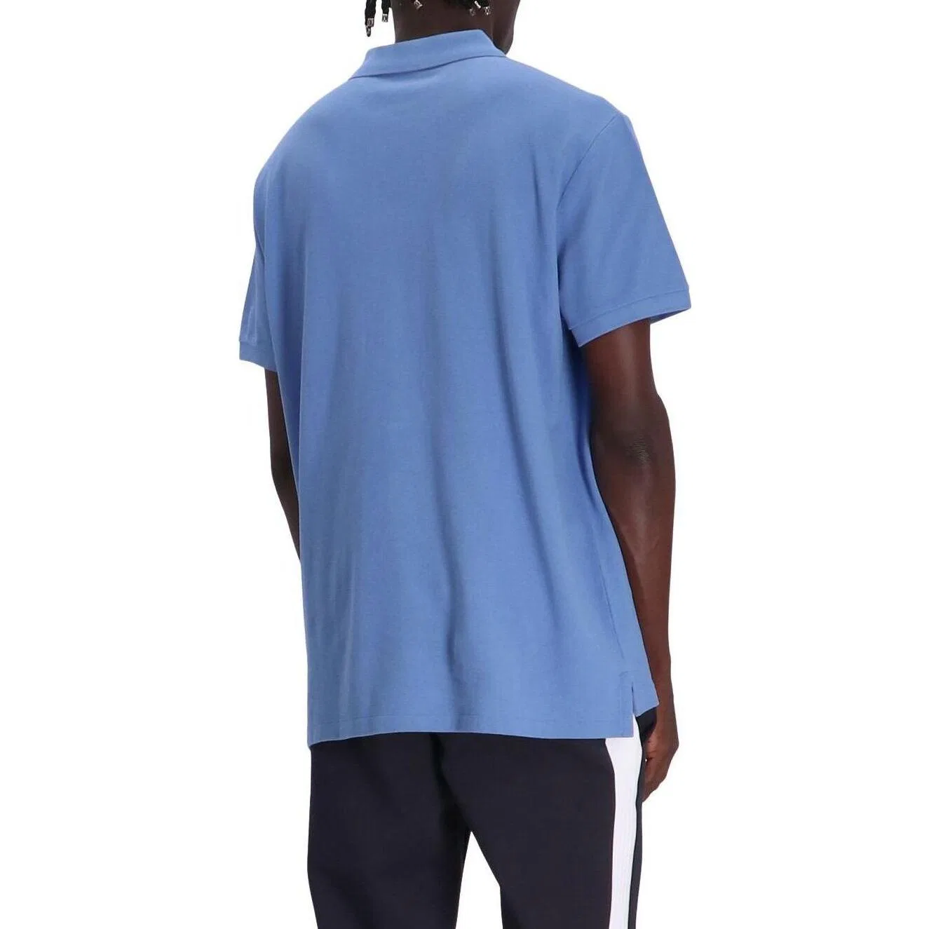 Мужское поло Polo Ralph Lauren Custom Slim Fit, Blue — фото 3