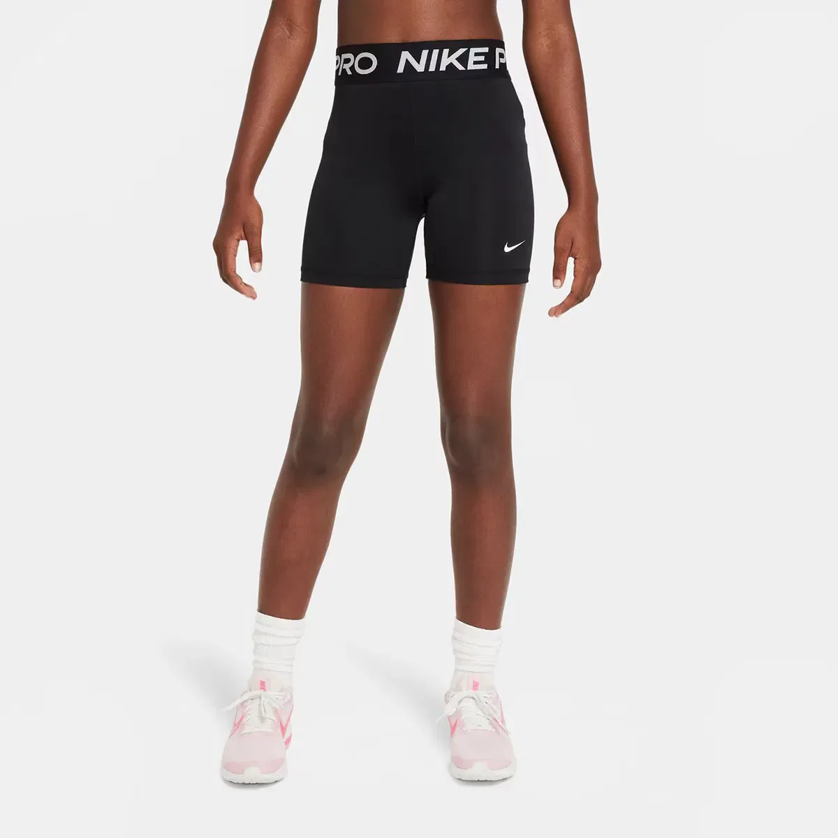 Детские шорты для девочек с технологией Dri-FIT Nike, Negro — фото 3