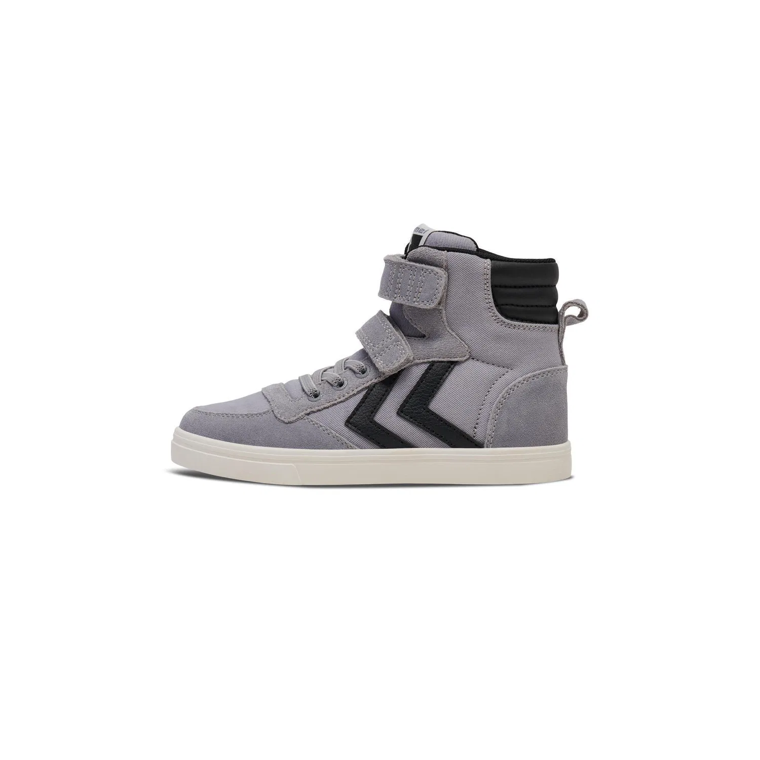 Детские кеды на липучках Slimmer Stadil High Jr Hummel, Silbergrau