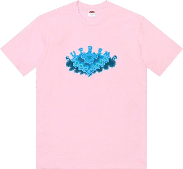 

Футболка Supreme Cloud Tee 'Light Pink', розовый