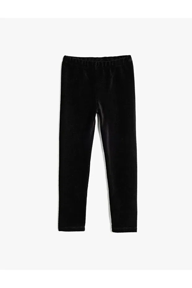 Детские леггинсы для девочек вельветовые Koton, Black