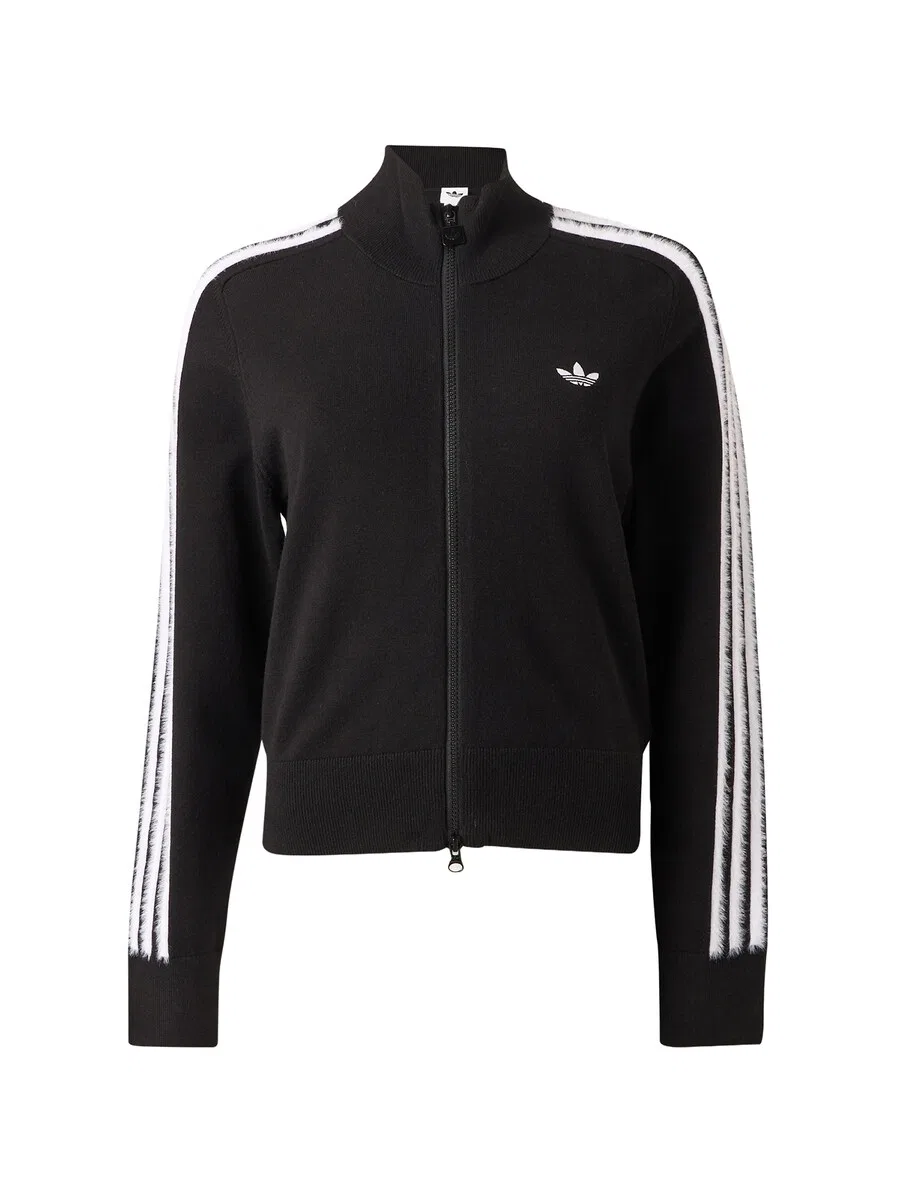 Вязаный кардиган ADIDAS ORIGINALS 'Firebird' черного цвета