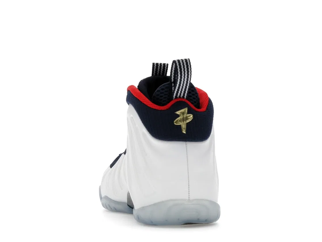 Детские кроссовки Lifestyle Nike Air Foamposite One, Obsidian/University Red-Metallic Gold-White — фото 4