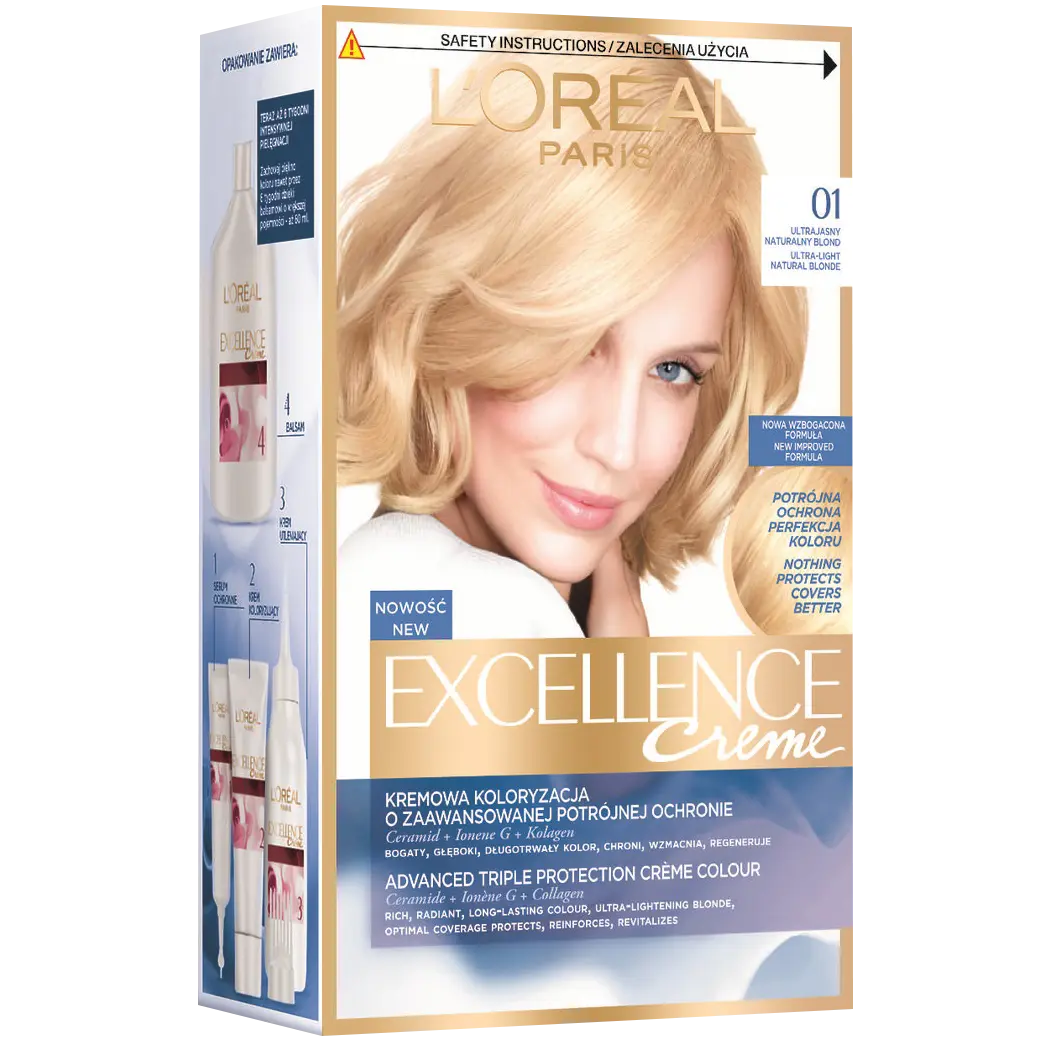 

L'Oréal Paris Excellence Creme краска для волос 01 супер светлый блондин натуральный, 1 упаковка